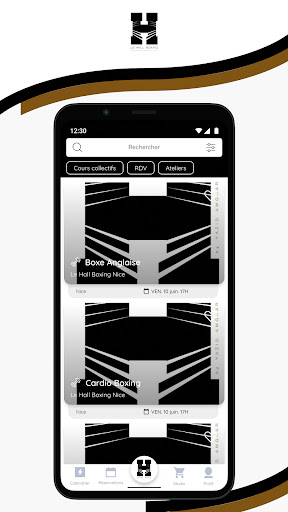 Android application LE HALL BOXING PARIS screenshort