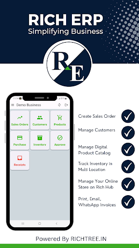 Android application Rich ERP screenshort