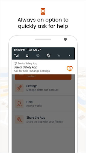 Senior Safety App Screen 3