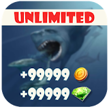 Gems for Hungry Shark ✔️ prank icon