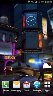 Zrzut ekranu lwp futurystycznego miasta 3D Pro