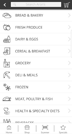 Screenshot of Aron’s
