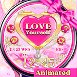 Cover Image of ダウンロード Pink Tiffany Love - Watchface  APK