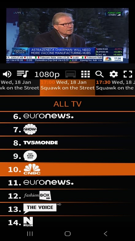 VIDEOHUB MOBILE Screen 2