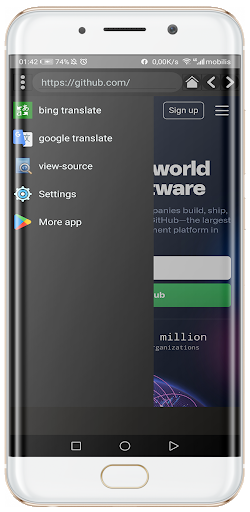 Strtra browser- Translate any Screen 2