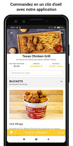 Android application Texas Chicken Grill screenshort