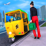 Cover Image of Baixar City Tuk Tuk Taxi Auto Rickshaw Driving Games 2020 1.0 APK