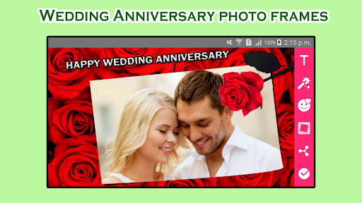 Android application Wedding Anniversary Frames screenshort