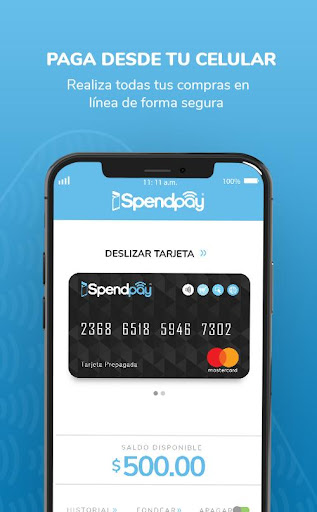 Android application Spendpay screenshort