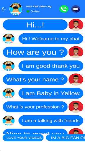 Fake Call Video Dog Screen 2