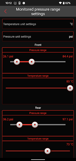 Dynamic BLE TPMS Screen 2