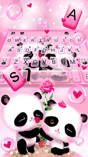 Pink Panda Couple Theme Screen 2