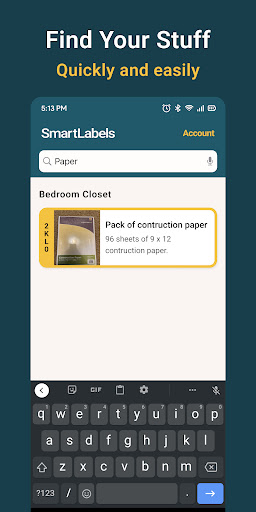 Smart Labels Screen 3