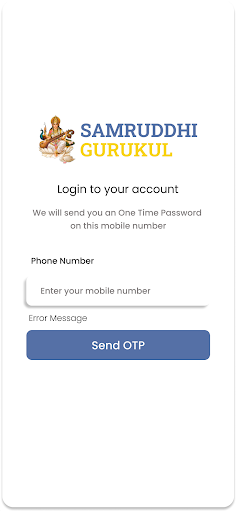 Android application SAMRUDDHI GURUKUL screenshort