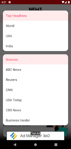 News Demo - A Demo App of News Screen 3