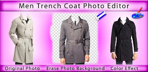 Men Trench Coat Photo Suit