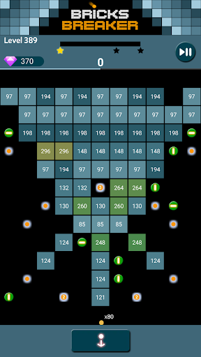 Android application Bricks Breaker One screenshort