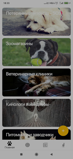 Android application MyPets.kz screenshort