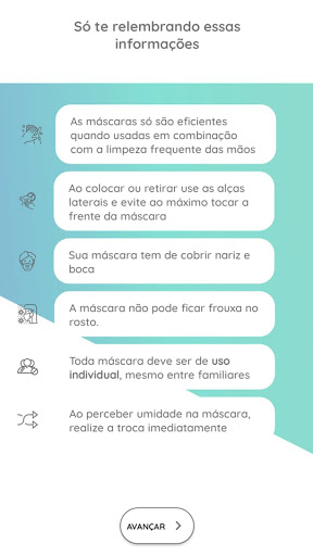 Como cuidar da minha máscara Screen 3