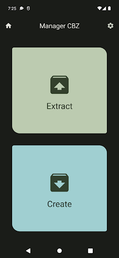 Android application Manager CBZ - Extract & Create screenshort