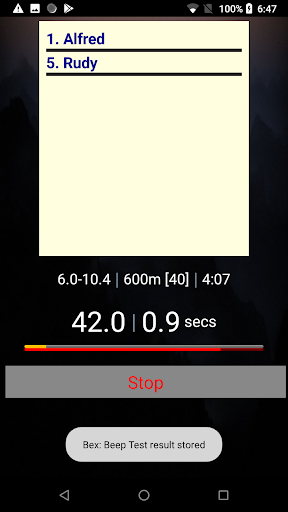 Bleep Test Pro - UK Police Screen 2