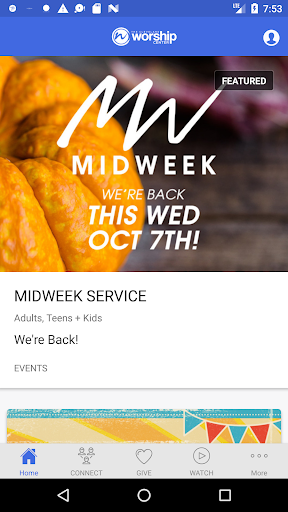 Android application Cleveland Worship Center screenshort