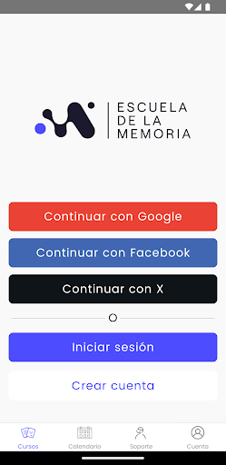 Android application Escuela de la Memoria screenshort