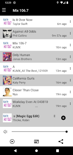 Android application KUMX Mix 106.7 FM screenshort