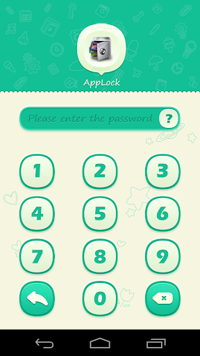 AppLock Theme Green Screen 2