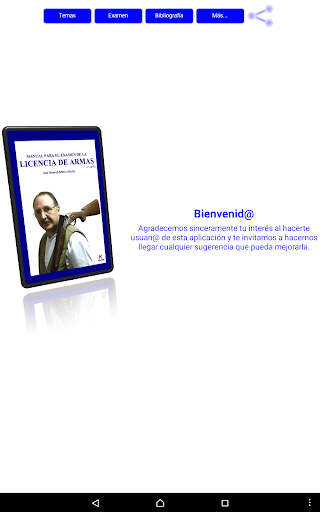 Android application Licencia Armas screenshort