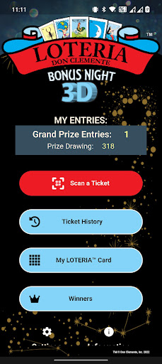 Android application LOTERIA™ Bonus Night 3D screenshort