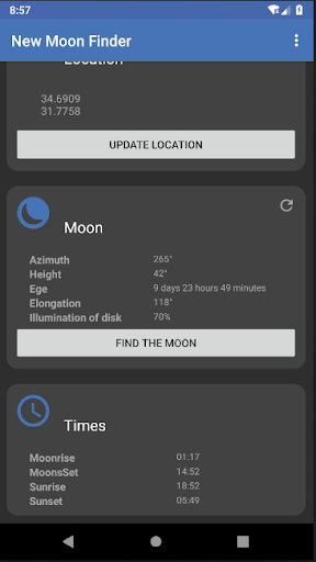 Moon Finder Screen 3