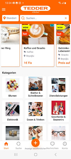 Android application Tedder-Global screenshort