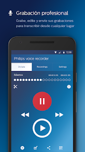 Grabadora de voz Philips Screenshot