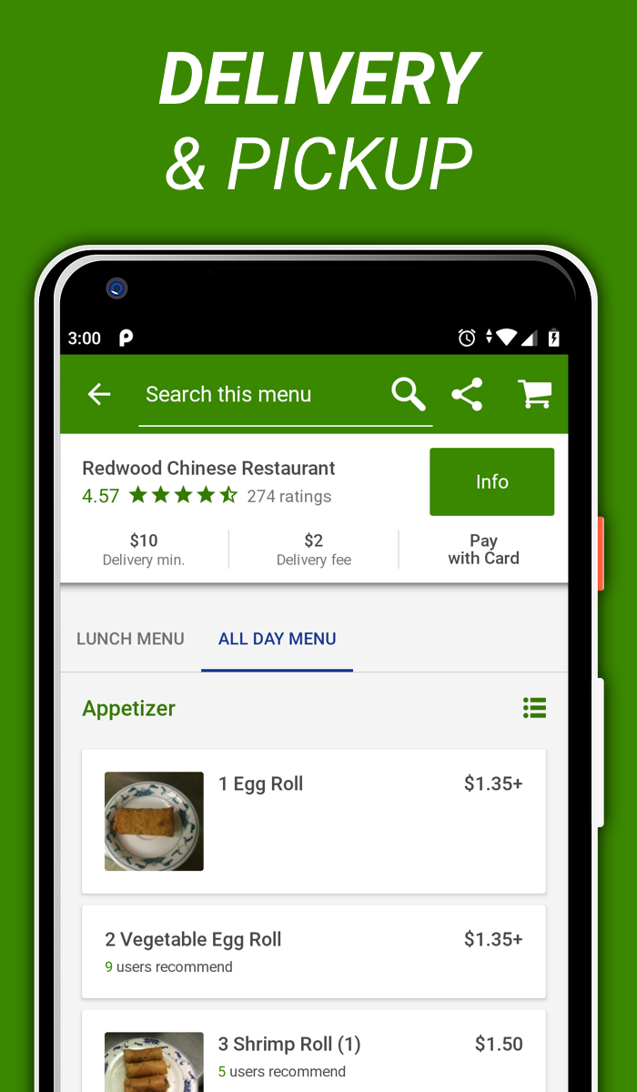 Android application BeyondMenu Food Delivery screenshort