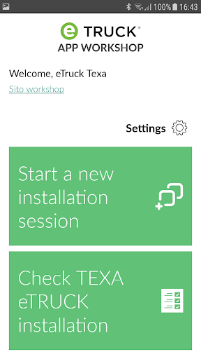 Android application TEXA eTRUCK for Workshop screenshort