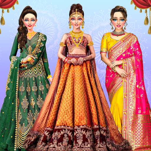 Indian Dress Up & Bride Makeup logo