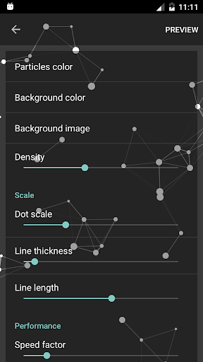 Particle Constellations Live W Screen 2