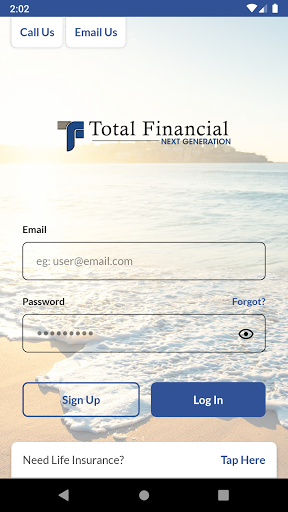 Total Financial Mobile App Screen 2