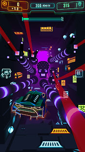 Neon Flytron: Cyberpunk-Rennfahrer