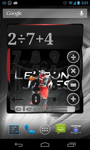 Calculator Widget Screen 2