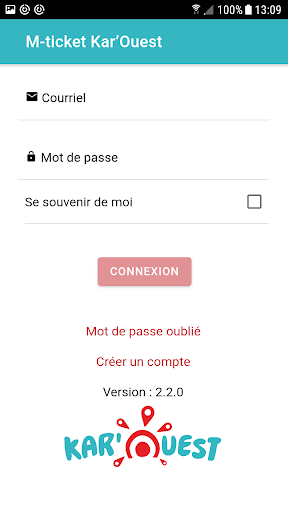 Android application M-Ticket Kar'Ouest screenshort