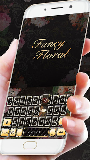 Fancy Floral Keyboard Theme Screen 3