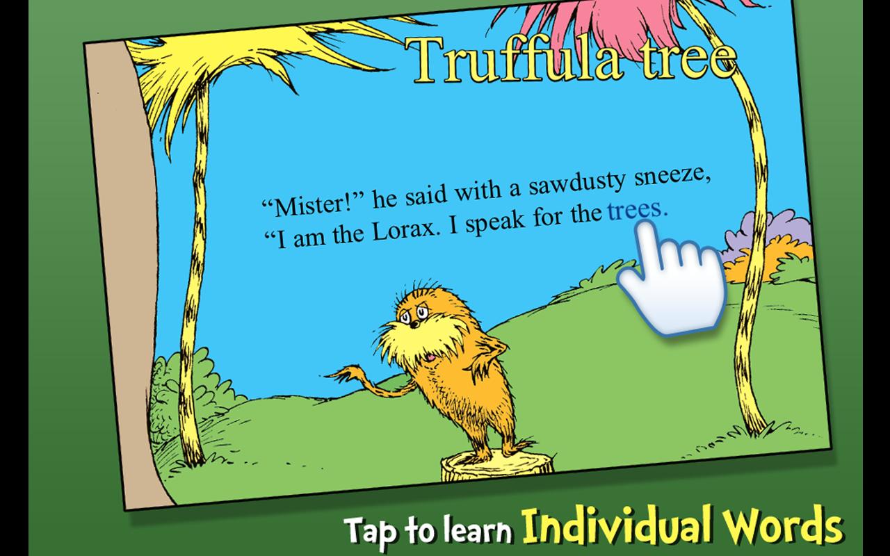 Android application The Lorax - Dr. Seuss screenshort