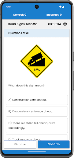 Canadian Driving Test 2024 Screen 2