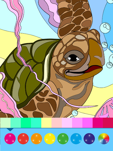 Underwater World Coloring Book Screen 2