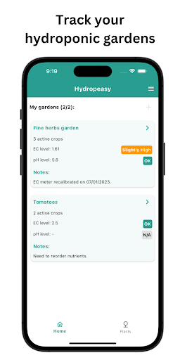 Android application Hydropeasy screenshort