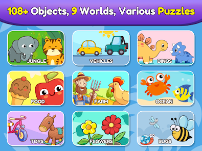 Learning Puzzles Jogos: Kids & Toddlers jogos grátis – Kids Games Center –  production of mobile apps for kids