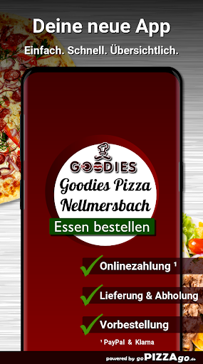 Android application Goodies Pizza - Burger Liefers screenshort