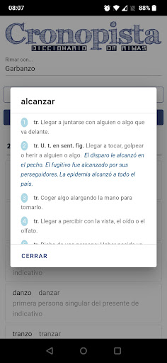 Cronopista diccionario rimas Screen 3